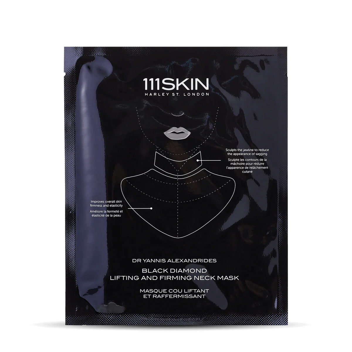 111skin Black Diamond Lifting and Firming Neck Masks-innercare bouskoura-skincare ptemium-maroc