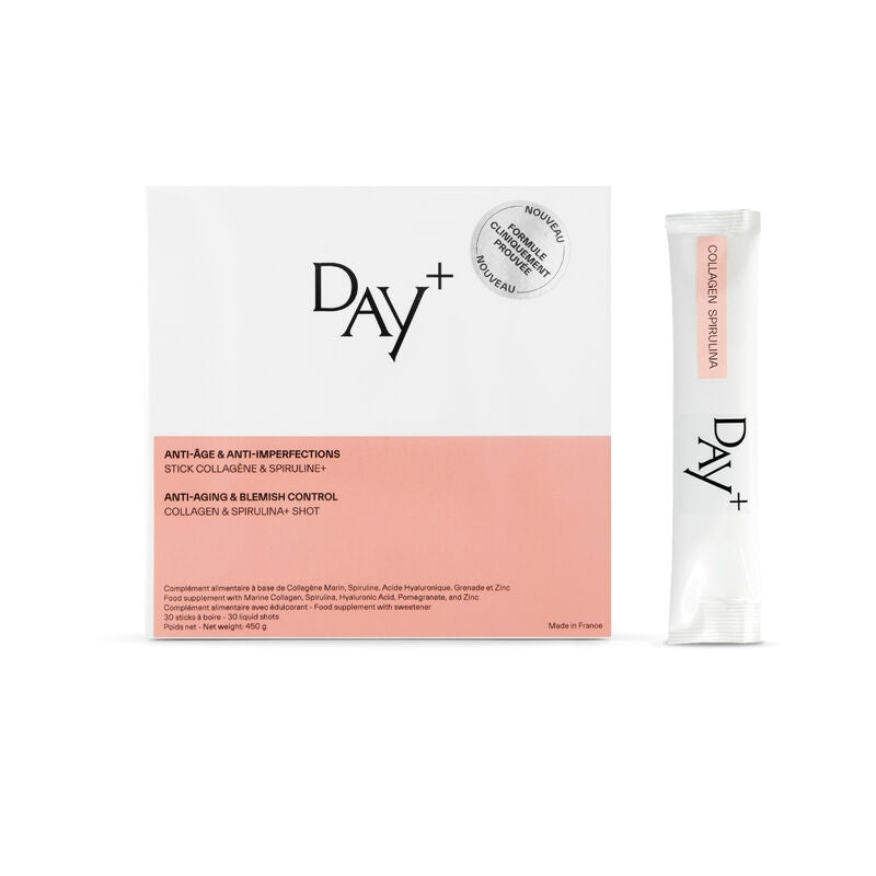 Day+ Collagen & Spirulina Shot Supplements (A box of 30 shots)-innercare-complements alimentaires maroc
